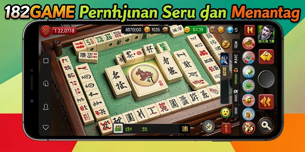 Tampilan gameplay seru Mahjong di 182GAME.