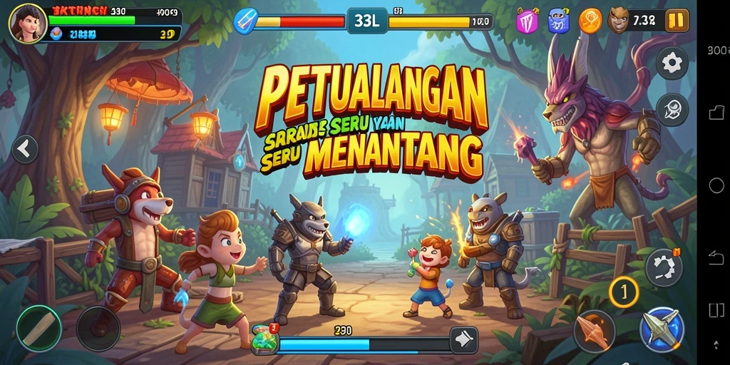 Screenshot gameplay 33L menampilkan aksi seru dalam permainan arcade.