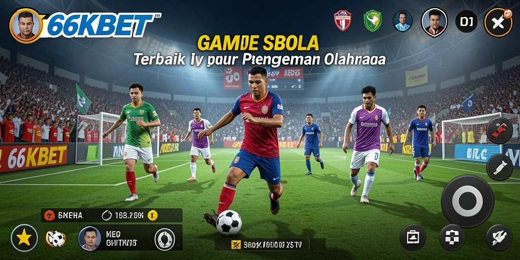Tampilan utama 66KBET menampilkan aksi permainan sepak bola yang mendebarkan.