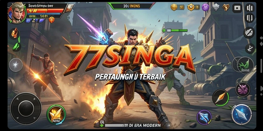 Tangkapan layar gameplay 77SINGA yang mendebarkan saat bertarung.