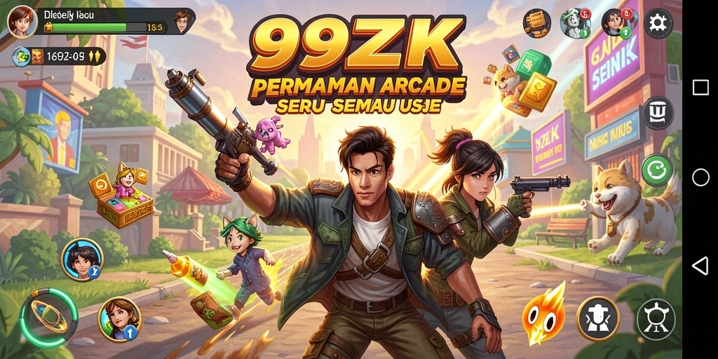 Tampilan gameplay seru dari 99ZK yang menguji refleks pemain.