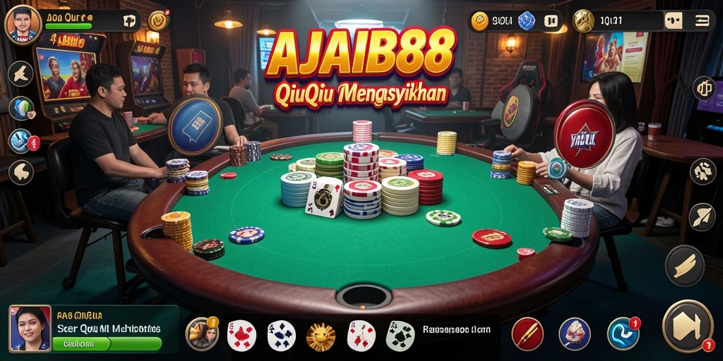 Gameplay seru QiuQiu dalam AJAIB88 yang menantang.