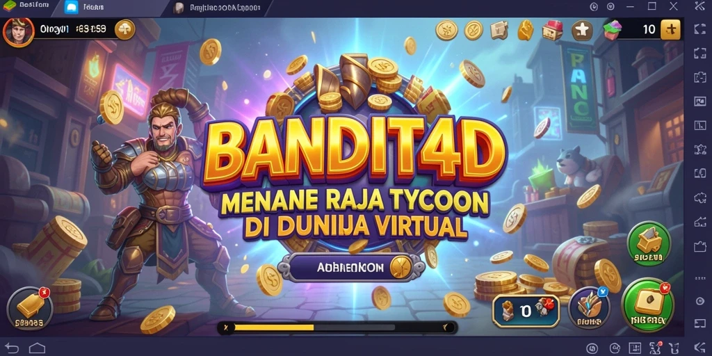 Tampilan gameplay Tycoon BANDIT4D yang seru dan menarik.