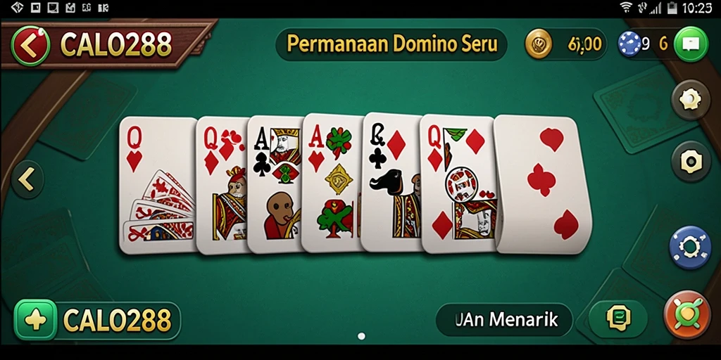 Tangkapan layar gameplay <strong>CALO288</strong> menunjukkan aksi seru permainan Domino.