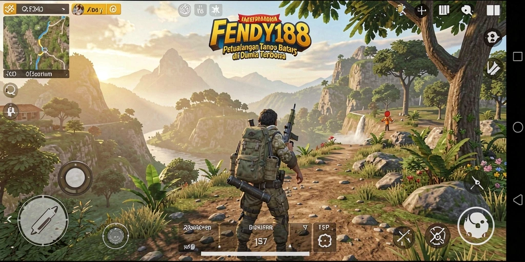 Tampilan gameplay FENDY188 yang menakjubkan di dunia terbuka.