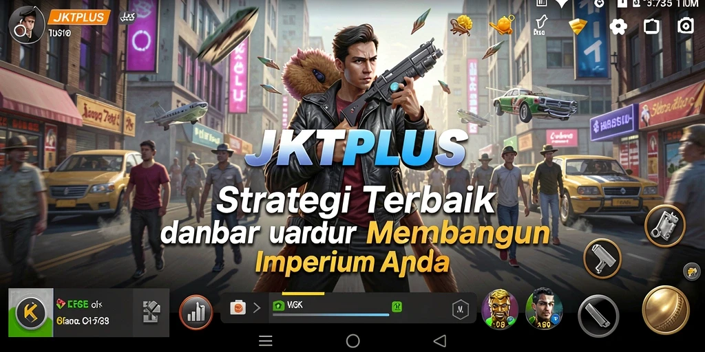 Tampilan menarik dari gameplay strategis JKTPLUS.