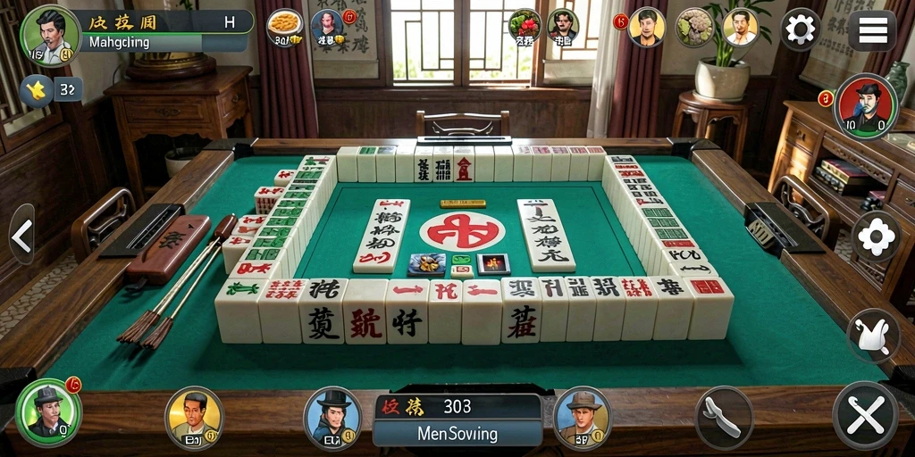 Screenshot gameplay OKJKT menampilkan tantangan Mahjong yang seru.