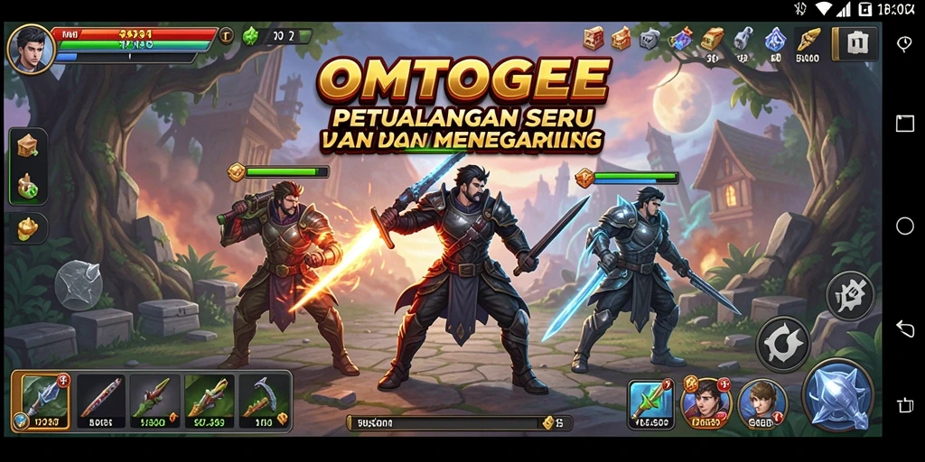 Tampilan gameplay <strong>OMTOGEL</strong> yang penuh aksi dan tantangan.