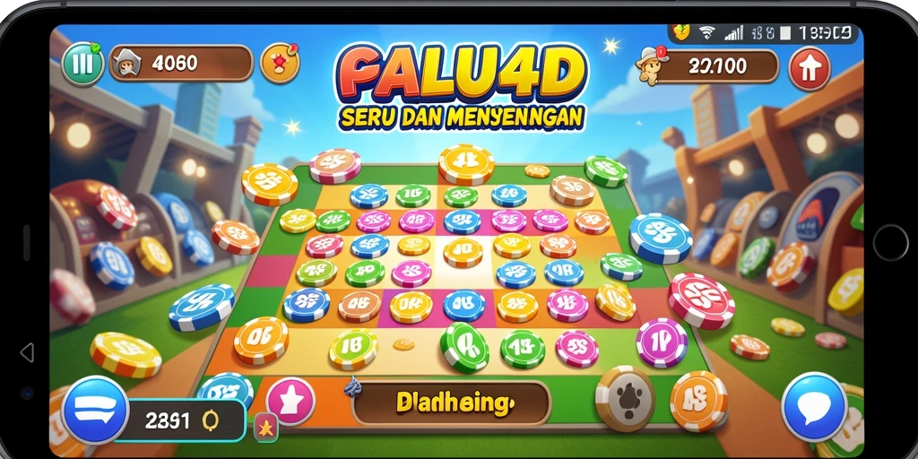 Tampilan gameplay seru dalam aplikasi PALU4D Bingo.