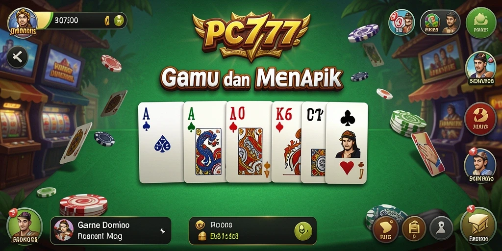 Screenshot gameplay PC777 yang mengasyikkan dan seru dalam permainan Domino.