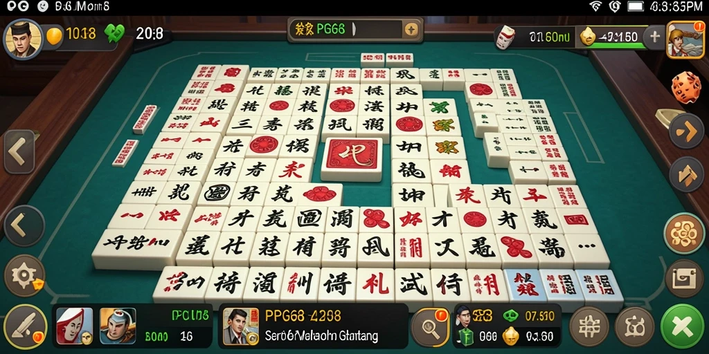 Tampilan gameplay Mahjong yang menantang dan seru di PGG68.