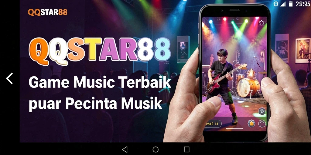 Tampilan gameplay QQSTAR88 dengan berbagai lagu dan tantangan musik.
