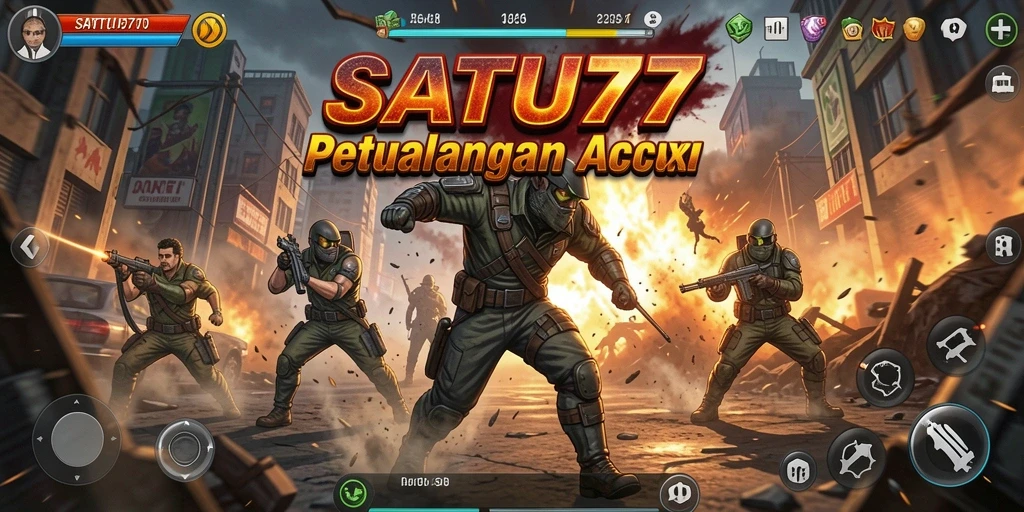 Tampilan menakjubkan dari gameplay ARPG SATU77 yang penuh aksi.