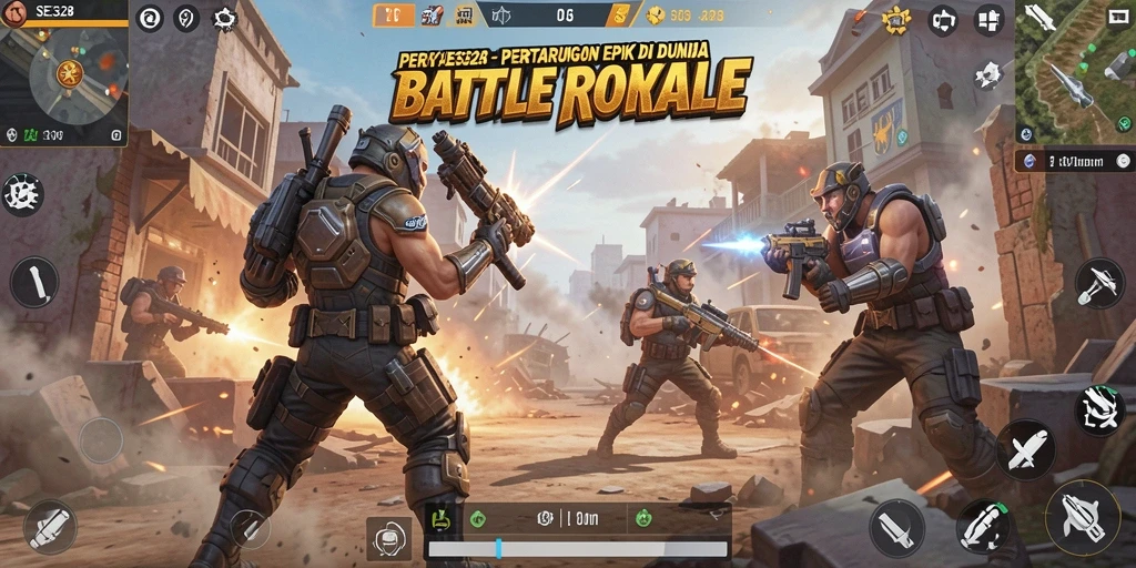 Tampilan menakjubkan dari pertarungan di SE328 dengan gameplay Battle Royale.