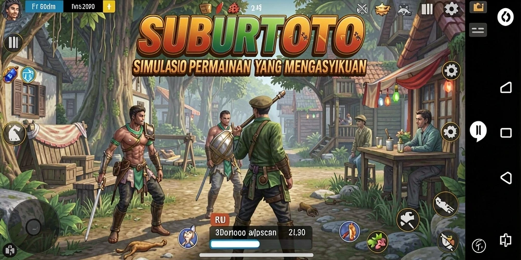 Tampilan gameplay menarik dari SUBURTOTO yang memperlihatkan dunia simulasi.