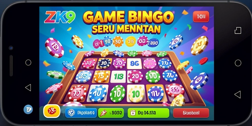 Tampilan gameplay seru dalam aplikasi Bingo ZK9.